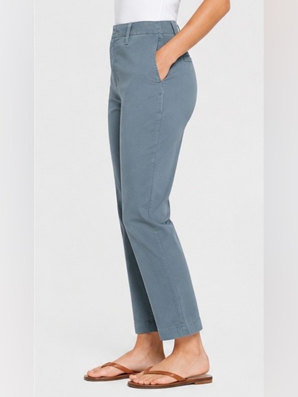 GAP Slim Ankle Pants Blue Stretch Chino High Rise Size 6 NWT